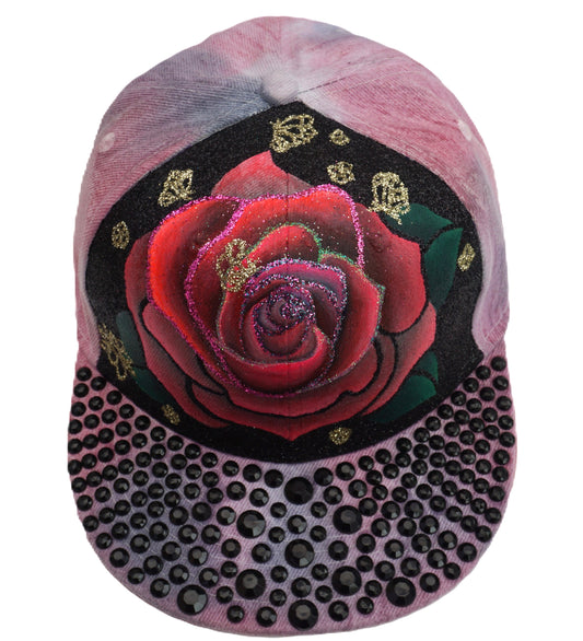 Rosa roja diamante negro
